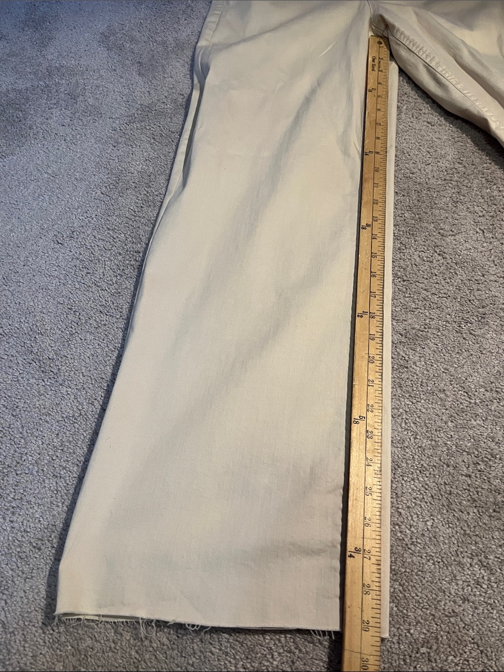 Oat New York high rise  Wide-Leg Chino Pants — Sand - Picture 7 of 9
